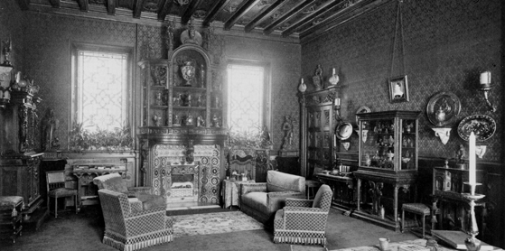The Smoking Room in Baron Ferdinand de Rothschild’s The Red Book, 1897; Waddesdon, The Rothschild Collection (The National Trust) Gift of Dorothy de Rothschild, 1971; acc. no. 54 © The National Trust, Waddesdon Manor